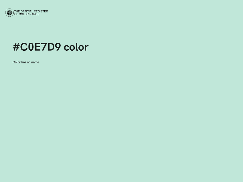 #C0E7D9 color image