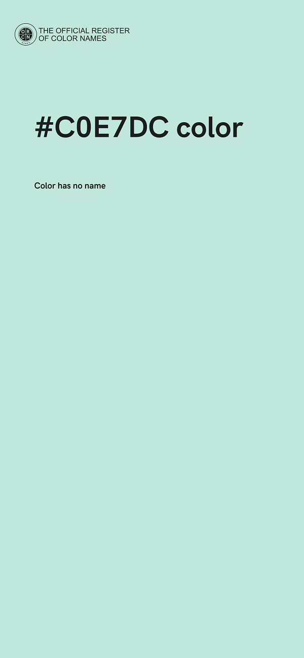 #C0E7DC color image