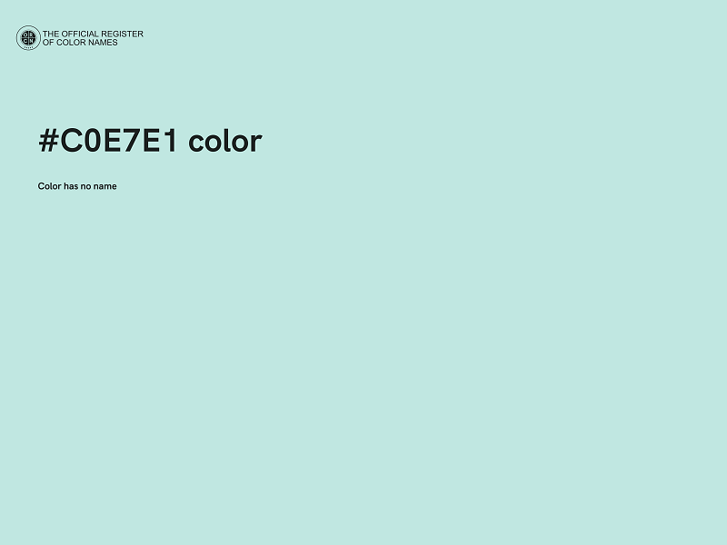 #C0E7E1 color image