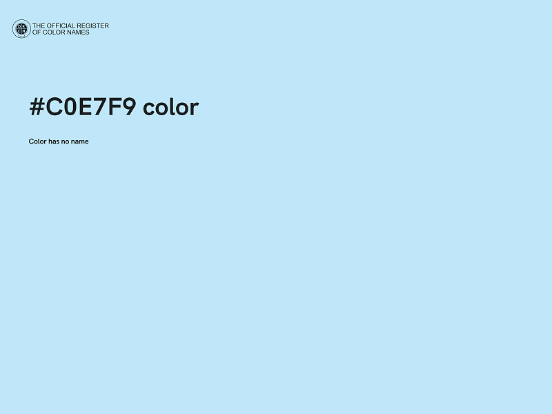 #C0E7F9 color image