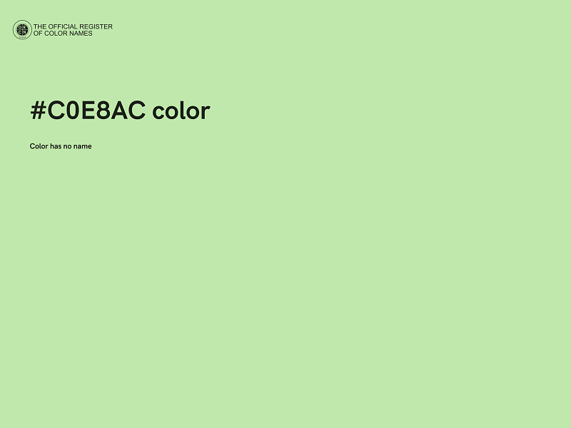 #C0E8AC color image