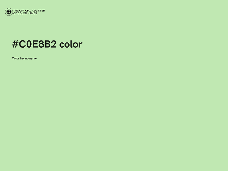 #C0E8B2 color image