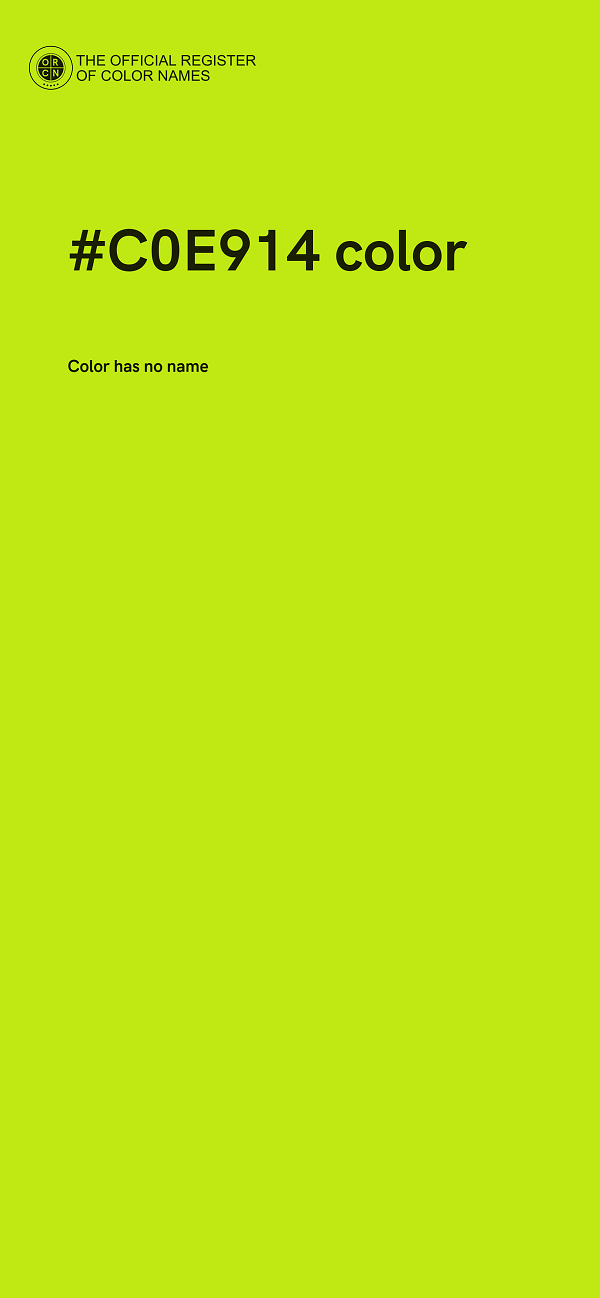 #C0E914 color image
