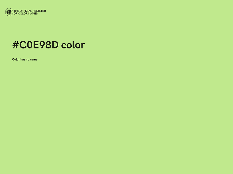 #C0E98D color image