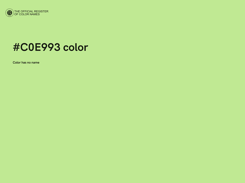 #C0E993 color image