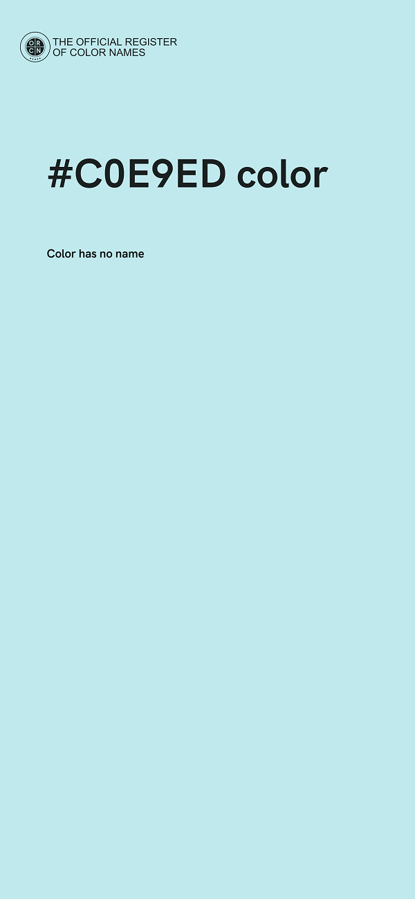 #C0E9ED color image
