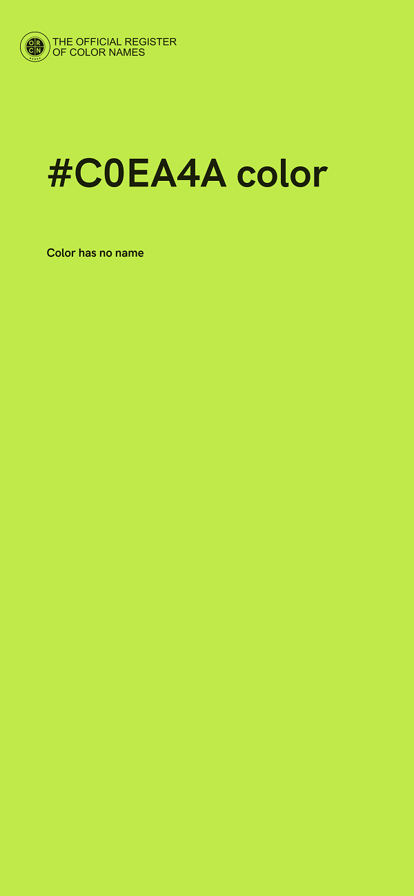 #C0EA4A color image