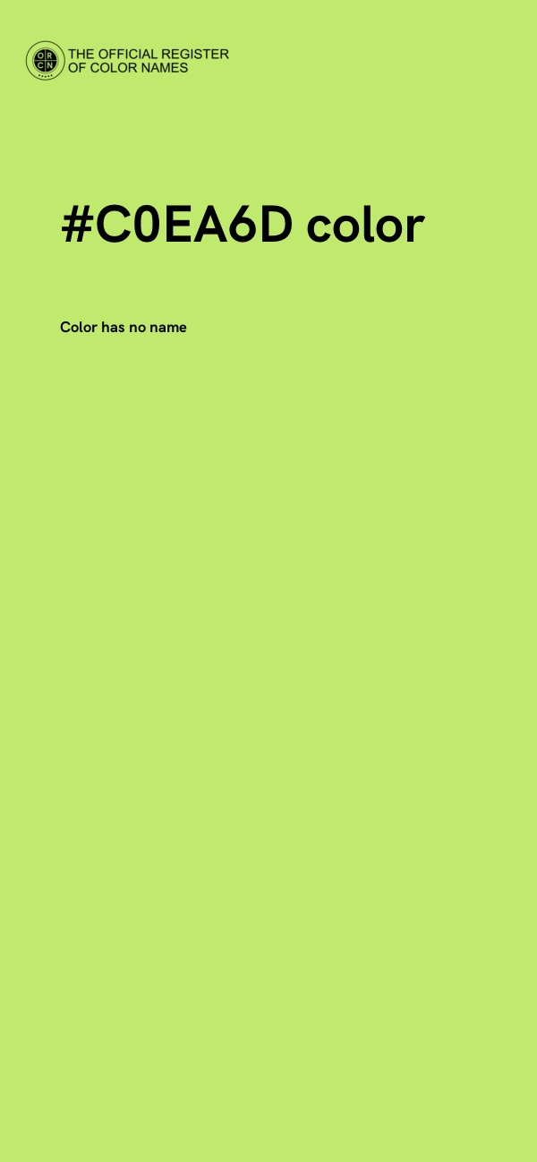 #C0EA6D color image