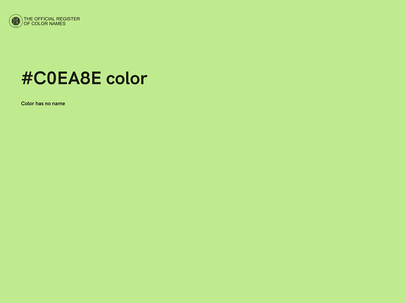 #C0EA8E color image