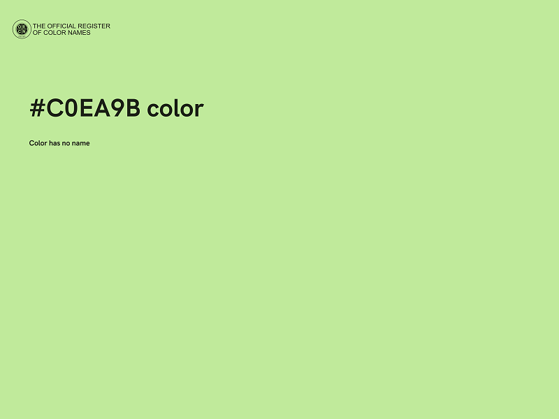 #C0EA9B color image