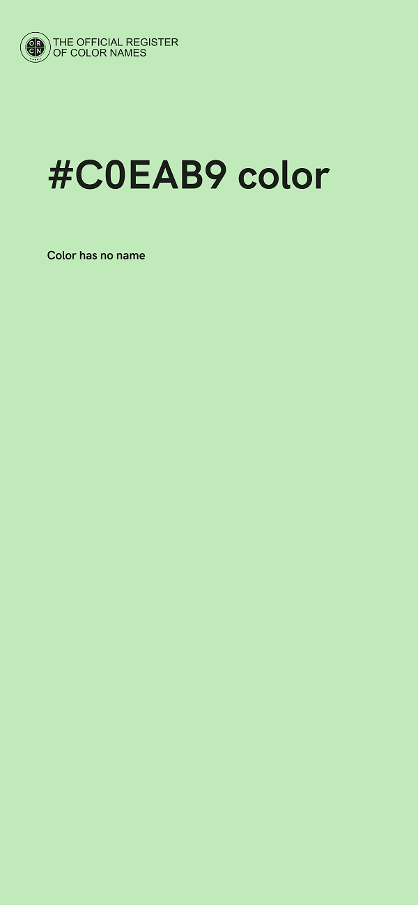 #C0EAB9 color image