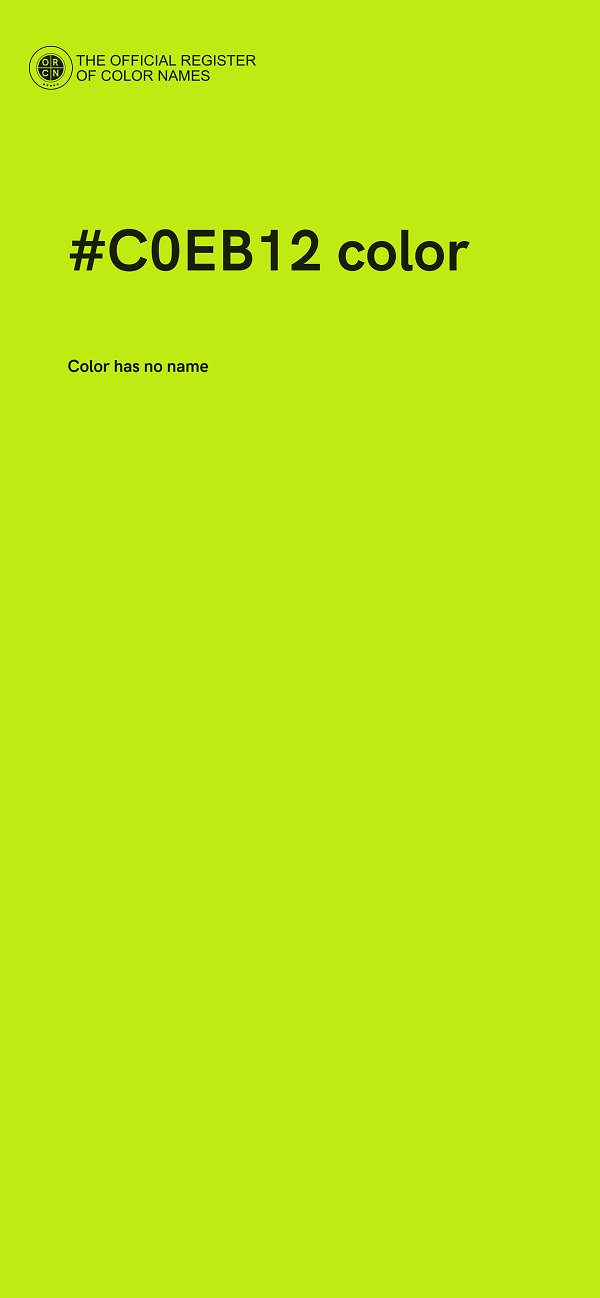 #C0EB12 color image