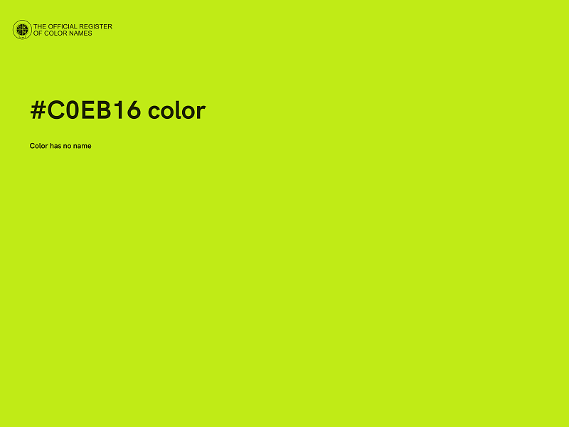 #C0EB16 color image