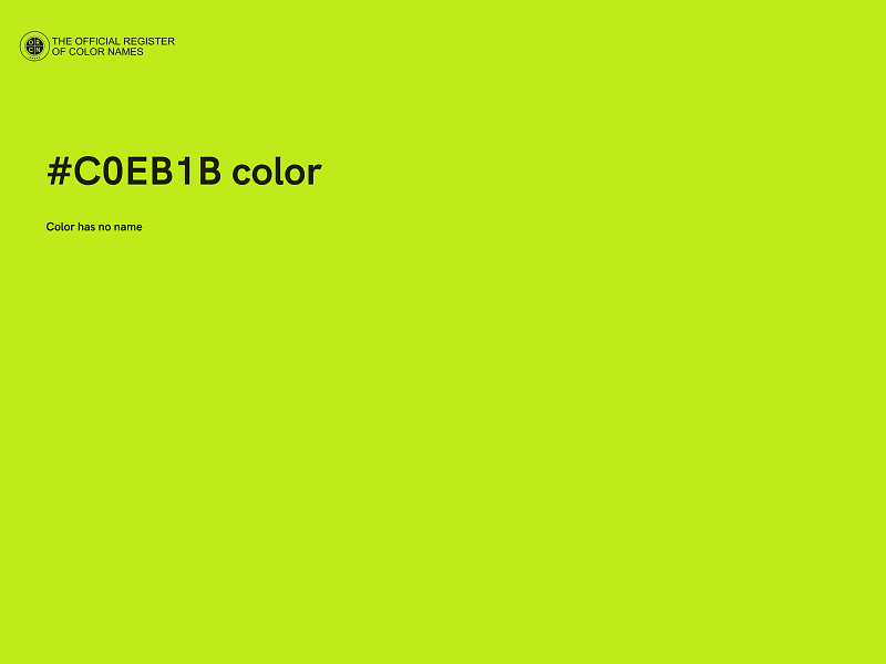 #C0EB1B color image