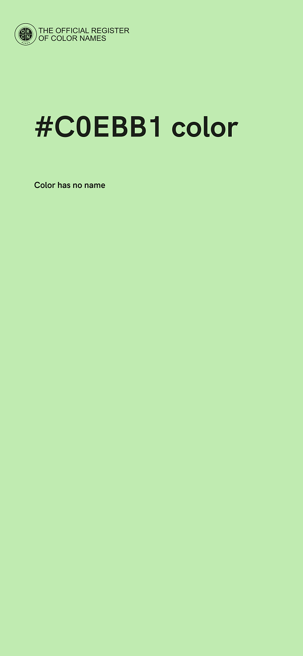 #C0EBB1 color image