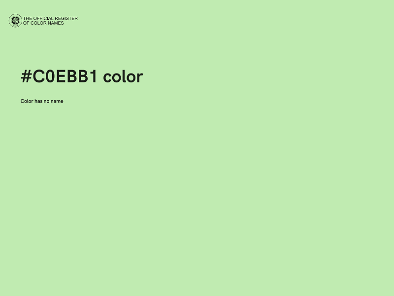 #C0EBB1 color image
