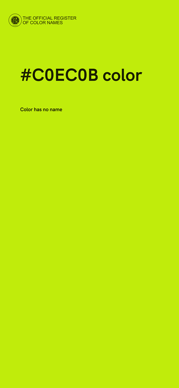 #C0EC0B color image