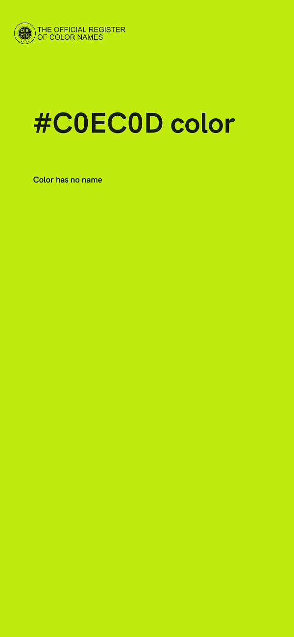 #C0EC0D color image