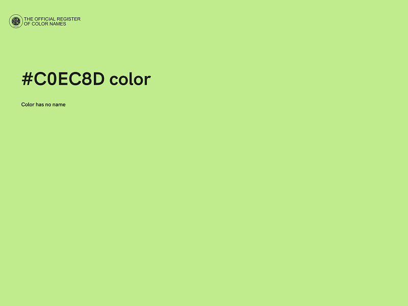 #C0EC8D color image