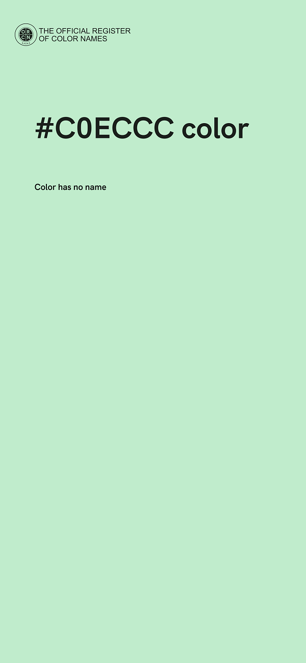 #C0ECCC color image