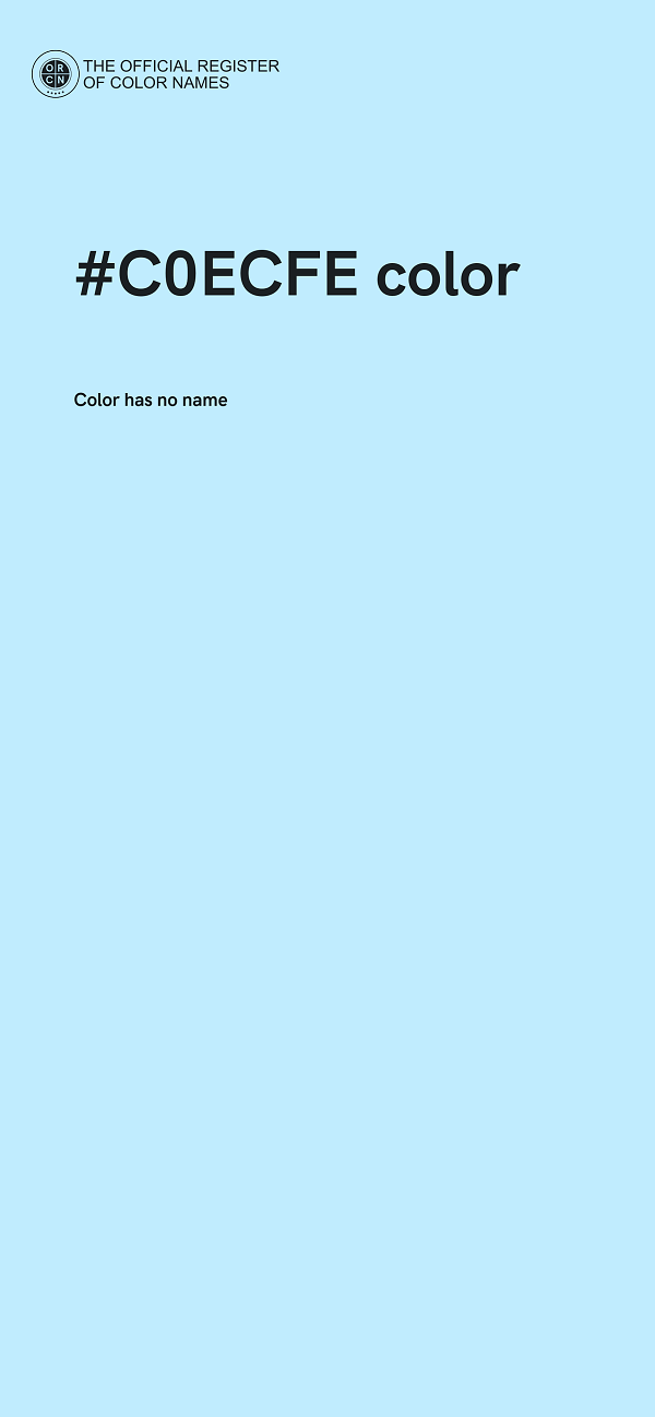 #C0ECFE color image