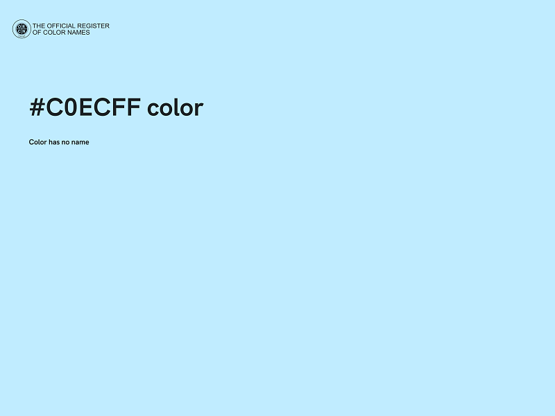 #C0ECFF color image
