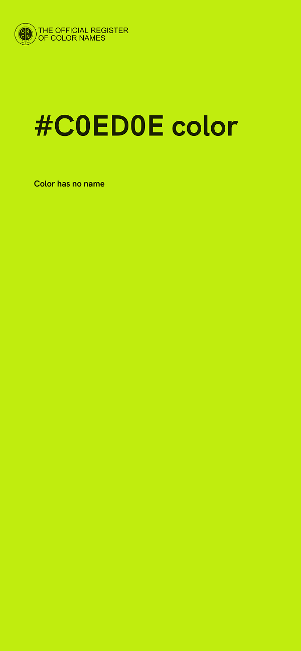 #C0ED0E color image