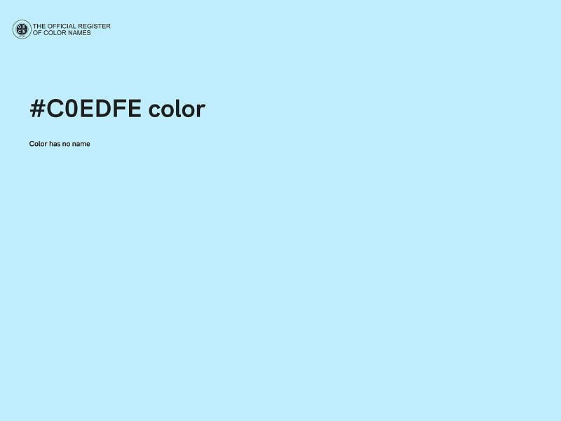 #C0EDFE color image