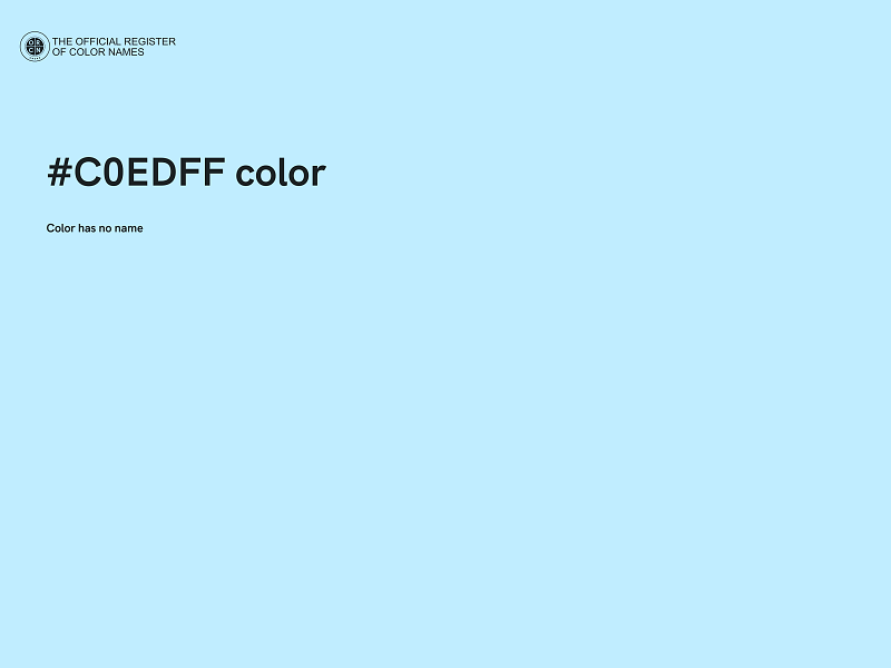 #C0EDFF color image
