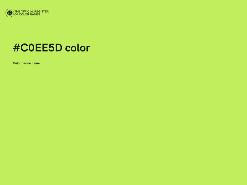 #C0EE5D color image