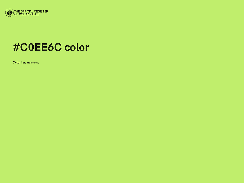 #C0EE6C color image