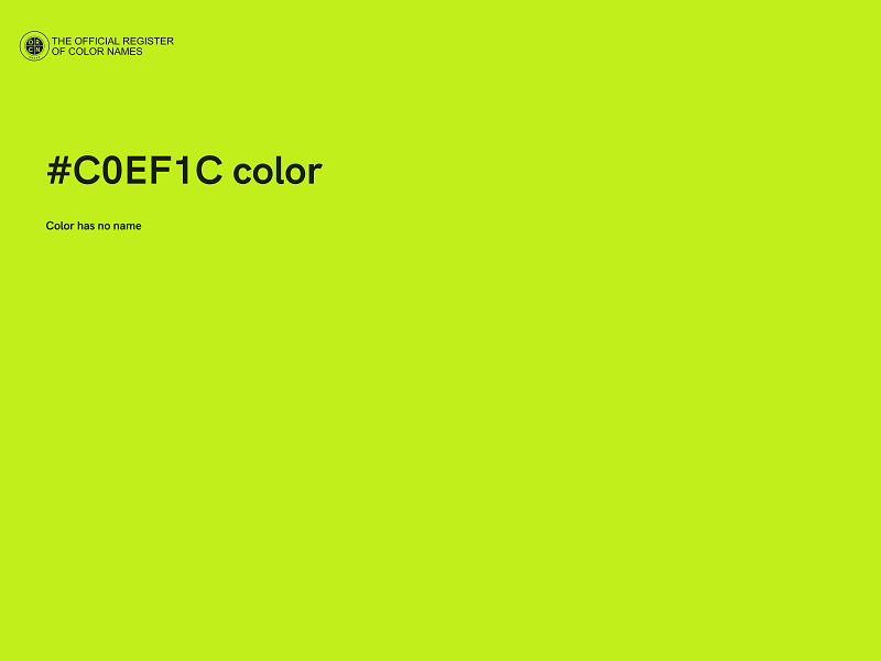 #C0EF1C color image