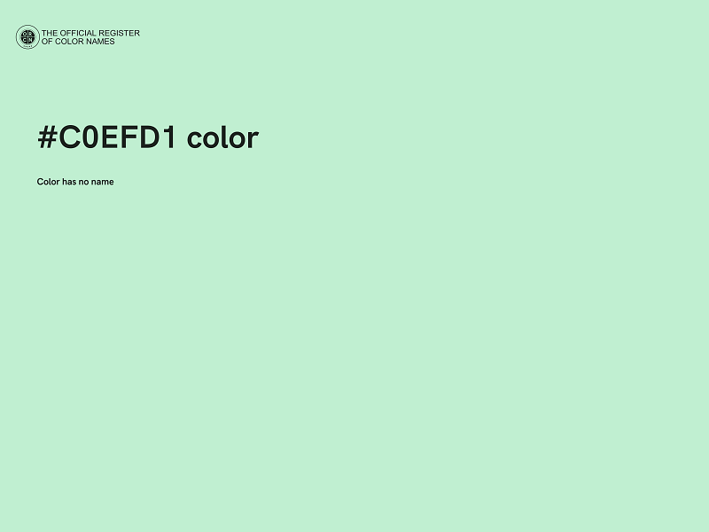 #C0EFD1 color image