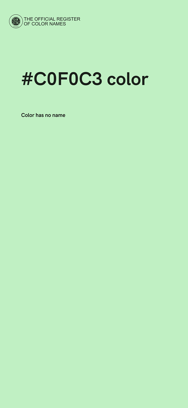 #C0F0C3 color image