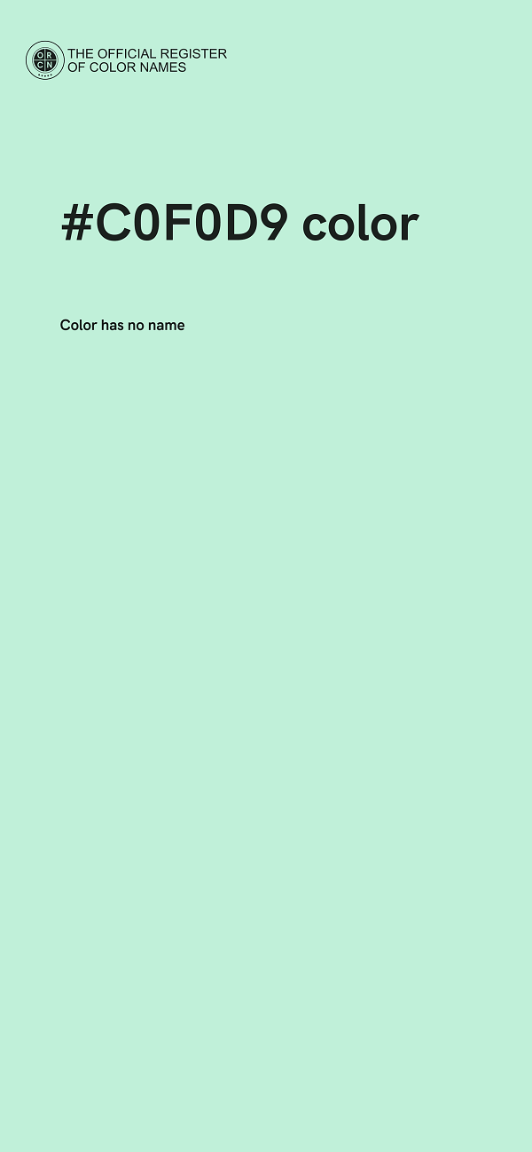 #C0F0D9 color image