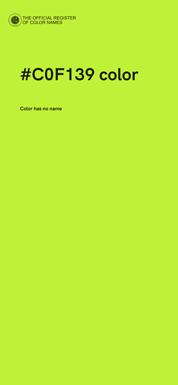 #C0F139 color image