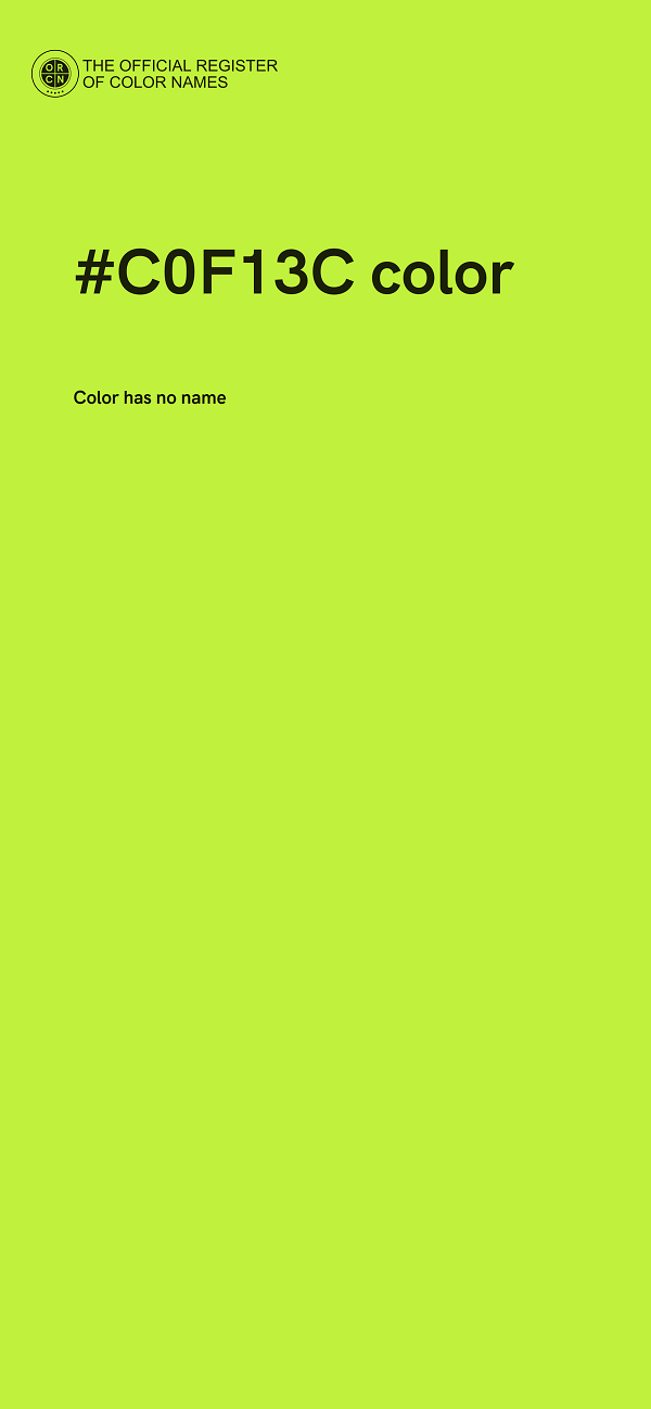 #C0F13C color image