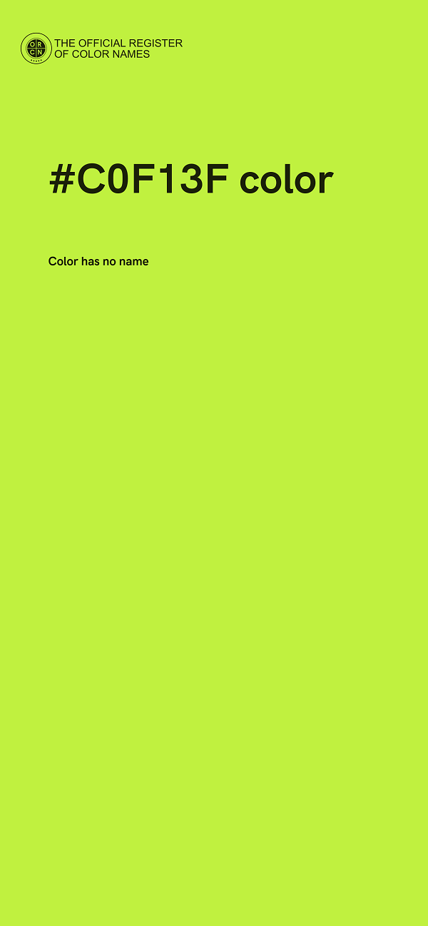 #C0F13F color image