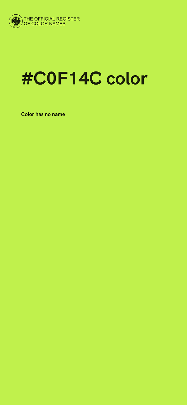 #C0F14C color image