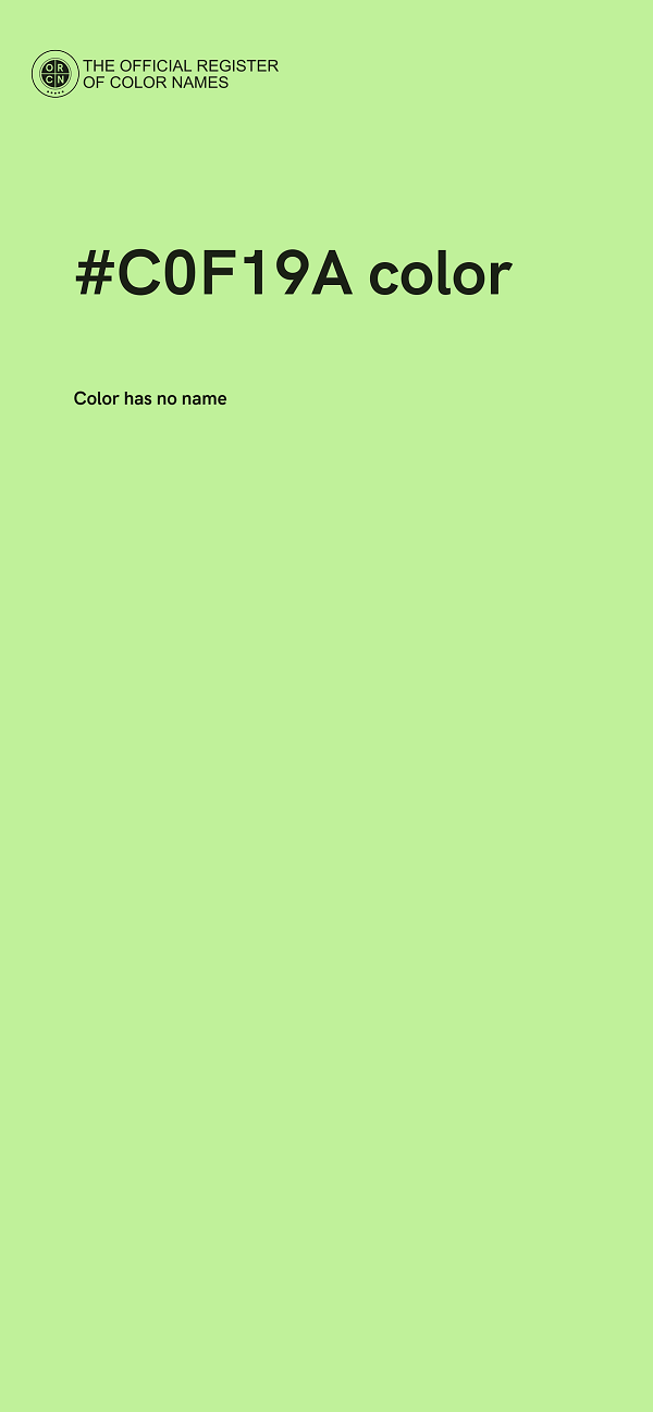 #C0F19A color image