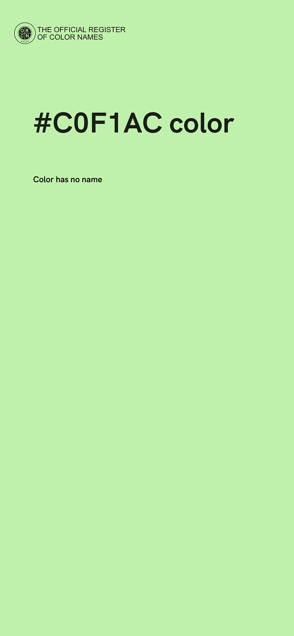 #C0F1AC color image