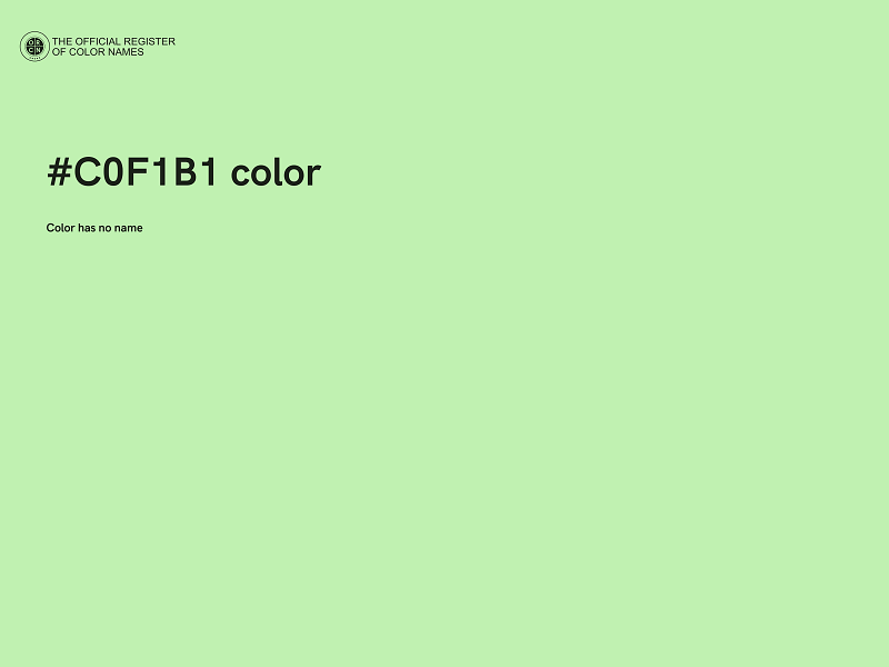 #C0F1B1 color image