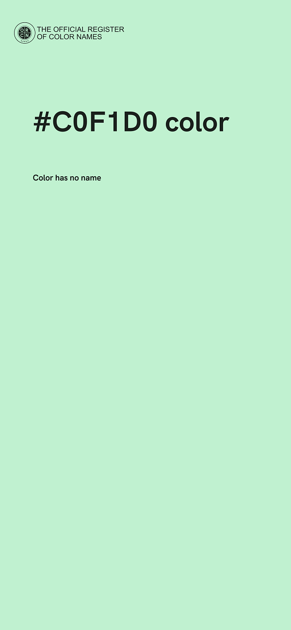 #C0F1D0 color image