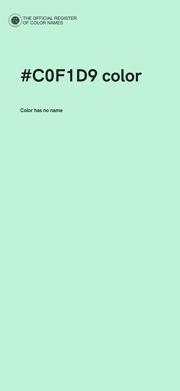 #C0F1D9 color image