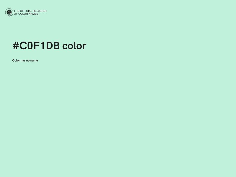 #C0F1DB color image