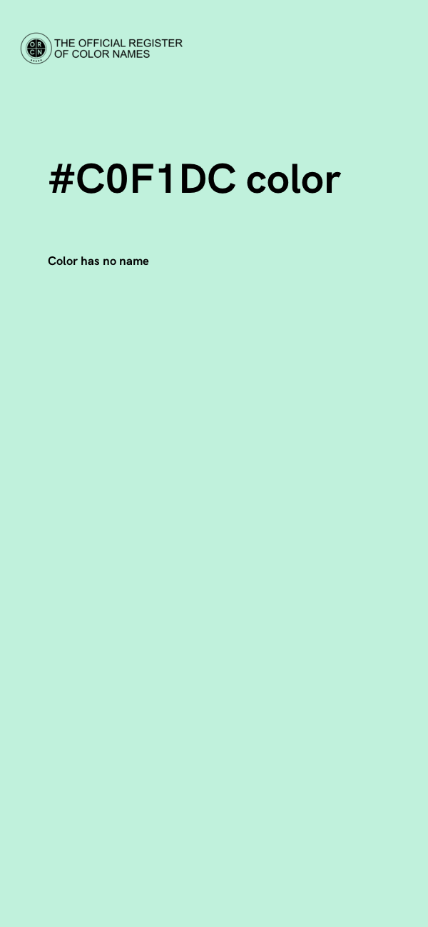 #C0F1DC color image