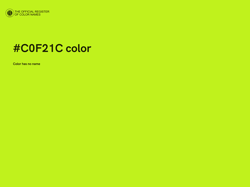 #C0F21C color image