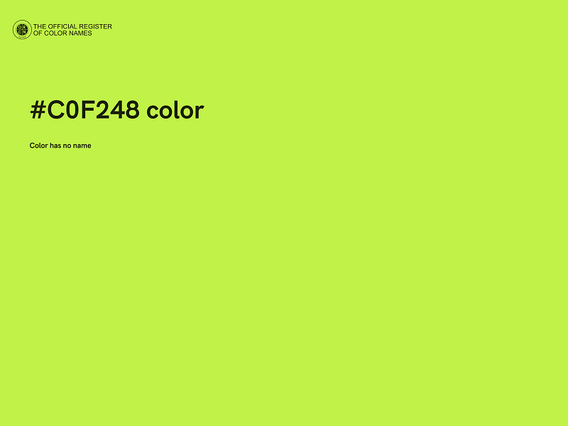 #C0F248 color image