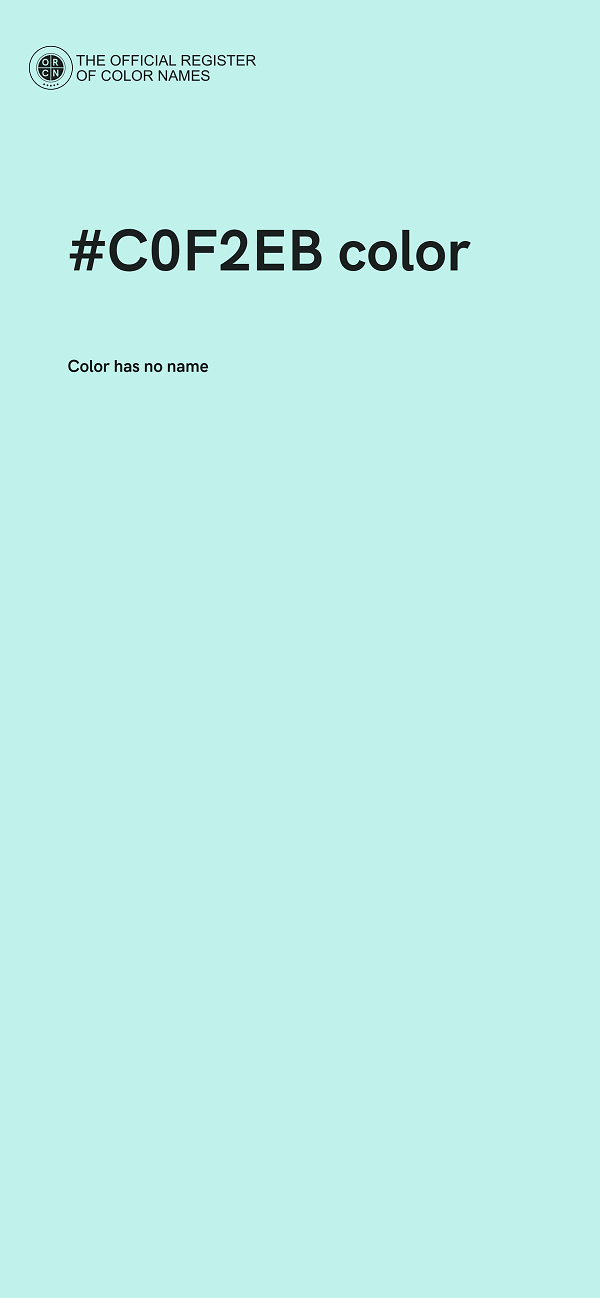#C0F2EB color image