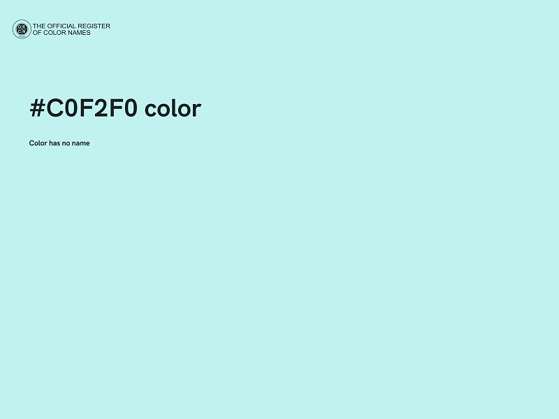 #C0F2F0 color image